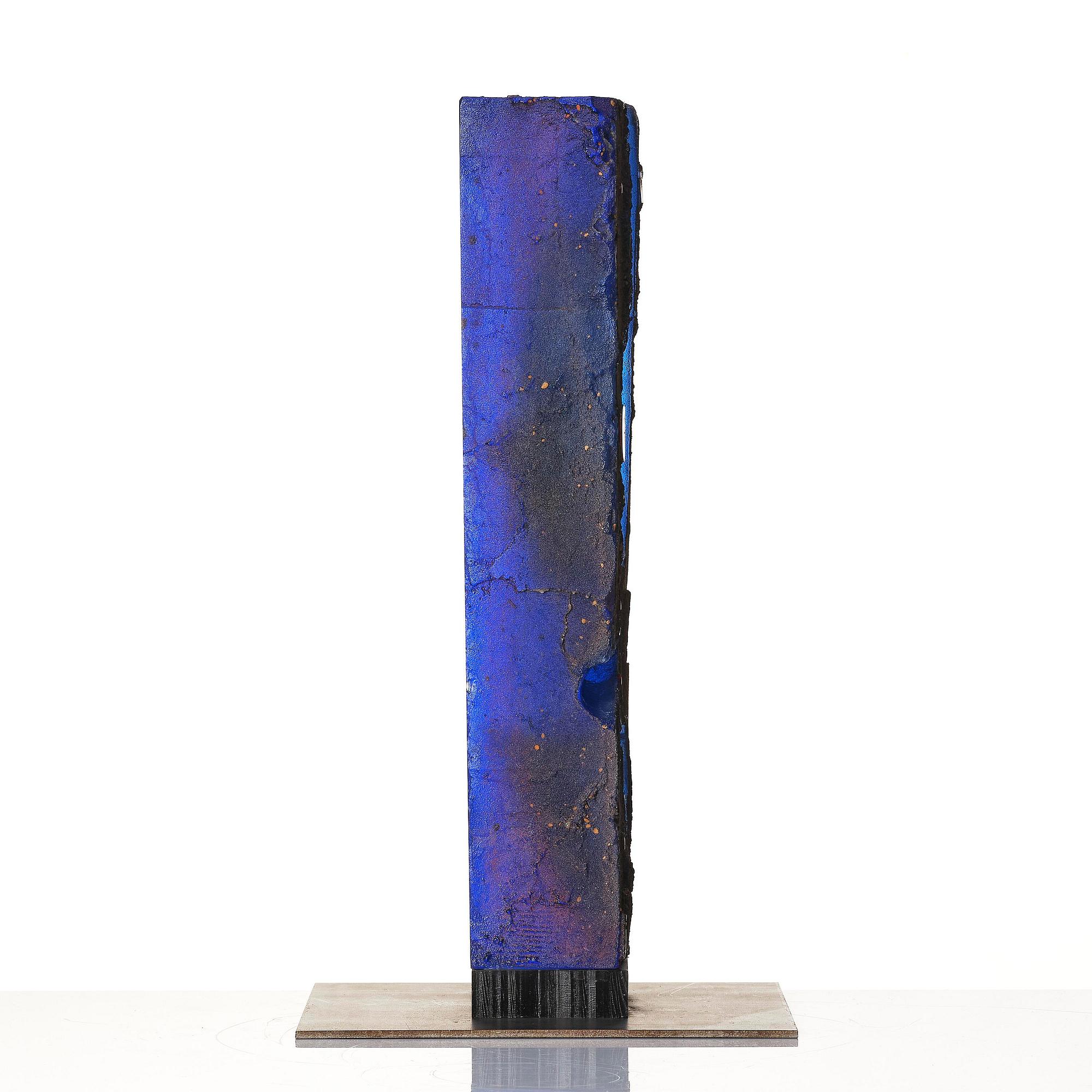 Bertil Vallien, a sand cast glass sculpture, Kosta Boda, Sweden.