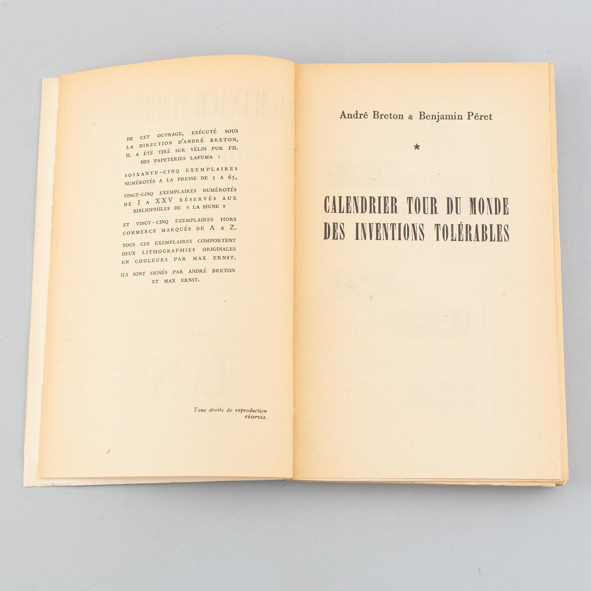 BOOK, André BRETON & Benjamin PERET - Almanach surréaliste du demi-siècle.
