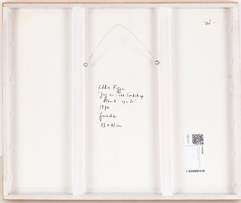 EDDIE FIGGE, gouache, signed and dated 1970.
