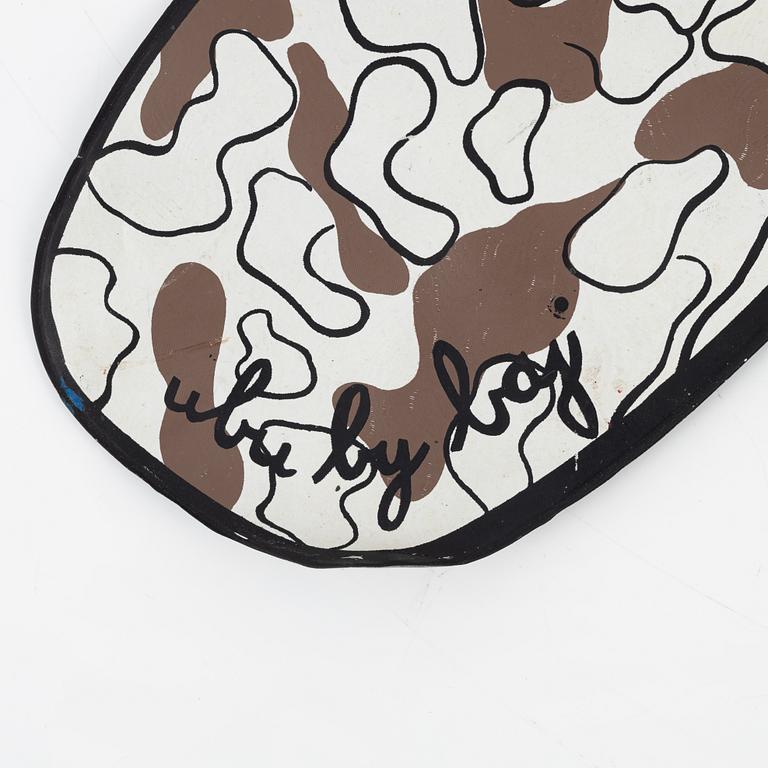 Enrico Baj, inflatable sculpture, plastic. Printed in signature.