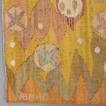 Barbro Nilsson, A TAPESTRY, "Solen", a tapestry variant, ca 242 x 110 cm, signed AB MMF BN.