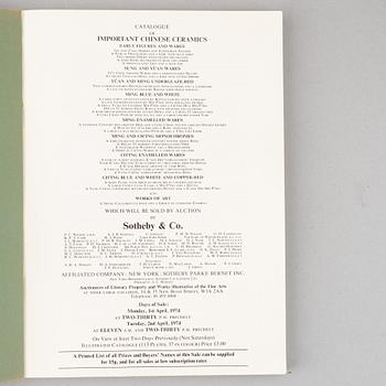 Auktionskataloger, 30 st, Sotheby & Co (Sothebys), London, 1968-1976.