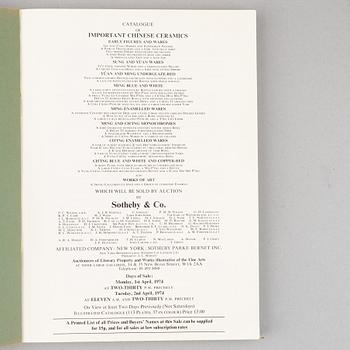 A group of 30 early Sotheby & Co (Sothebys) auction catalogues, 1968-1976.