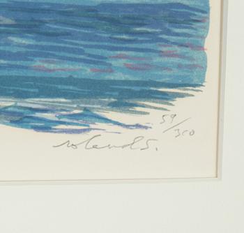 Roland Svensson, lithograph in colors, signed and numbered 59/310.