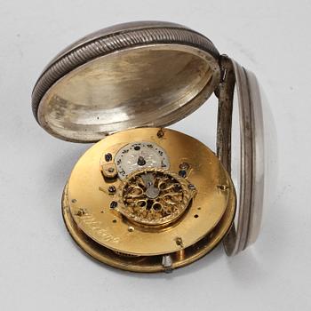 FICKUR, 6 st, delvis silver, 1800/1900-tal.