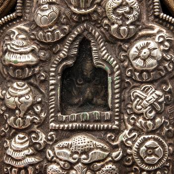 RESEIKONER, 2 st, "Ghau" och VOTIVBILD "Tsa-Tsa" 1900-tal.