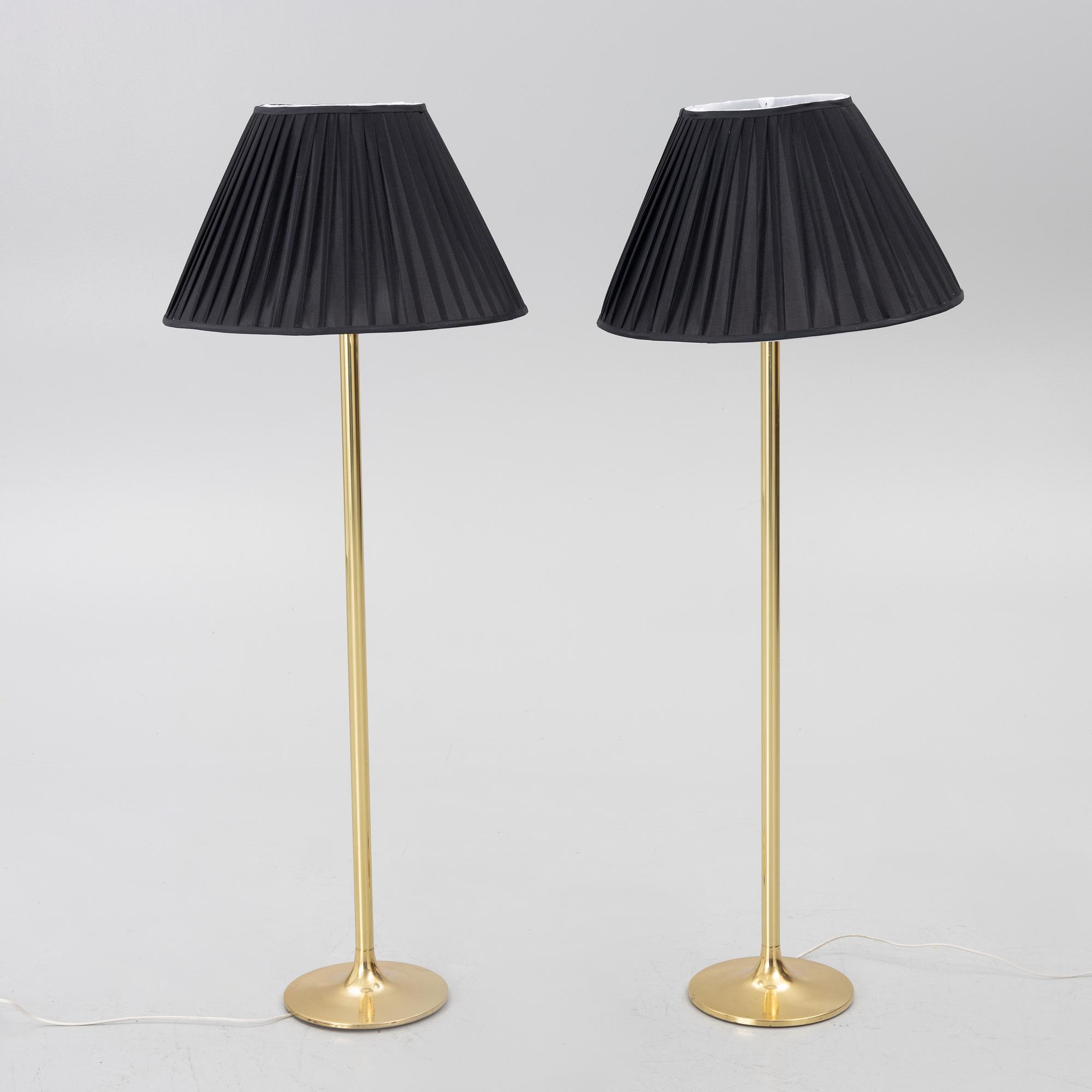 Floor lamps, a pair, Ivars, second half of the 20th century.