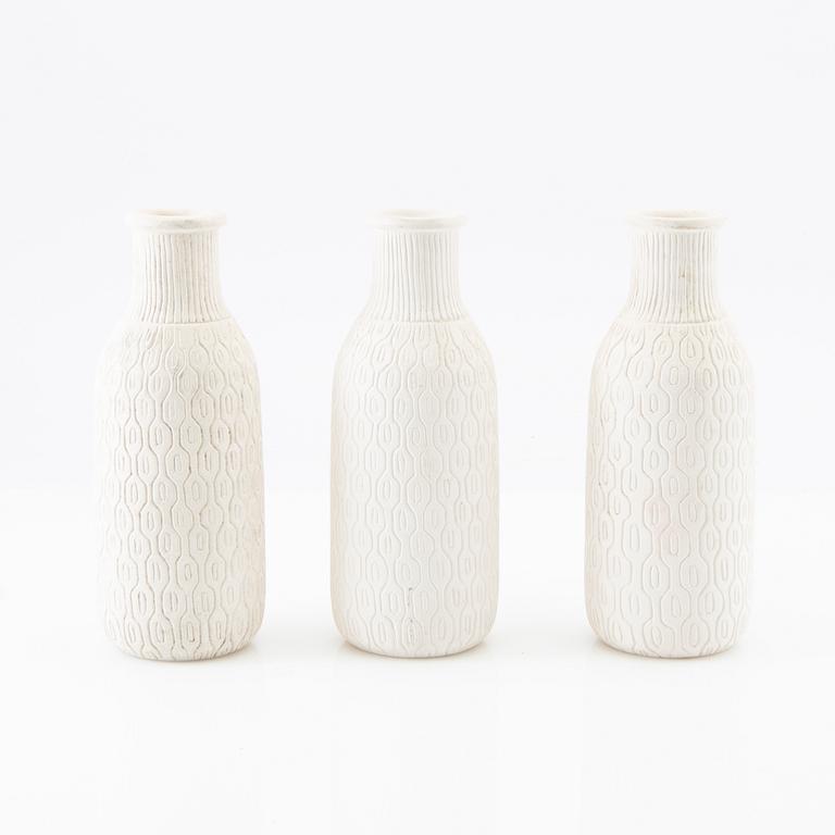 Gunnar Nylund, Vases 3 pcs, Nymölle Denmark.