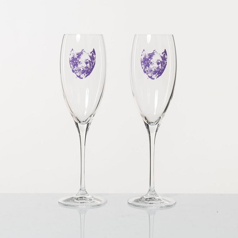 Dom Perignon, Champagneglas, 8 st, Andy Warhol Tribute Collection.