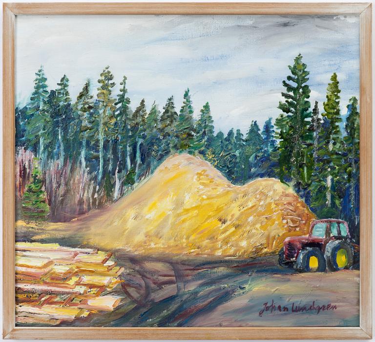 Johan Lundgren, At the sawmill.