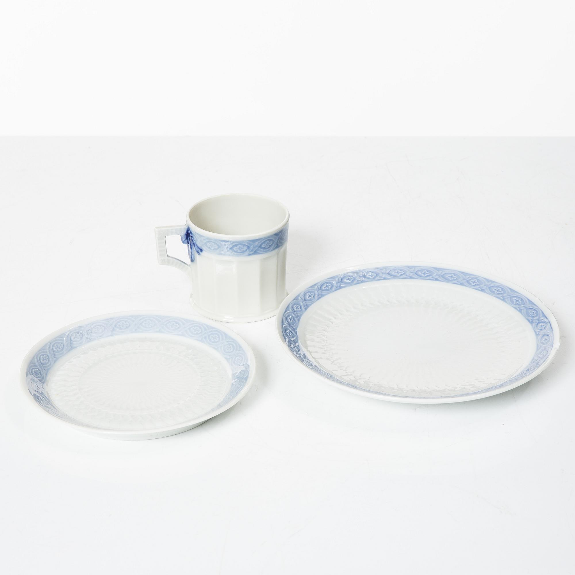 Royal Copenhagen, mat- och kaffeservis, 62 delar, porslin, "Blå Vifte", Danmark.