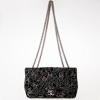 CHANEL Paris Shanghai Jumbo Strass Flap Bag.