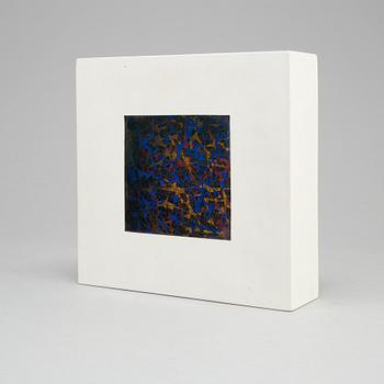 DAVID EISENHAUER, mixed media in box, signed and dated 1996 verso.