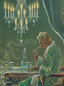 Gösta Adrian-Nilsson, gouache, signed.