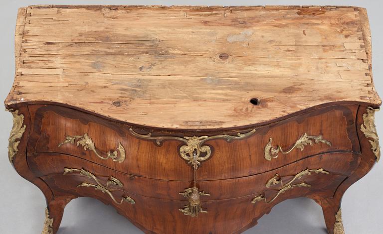 A Swedish Royal Rococo 1760's commode by Lars Nordin, master in Stockholm 1743-1773 (not signed).