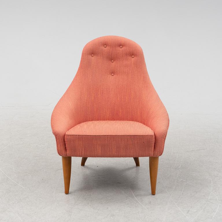 Kerstin Hörlin-Holmquist, a 'Lilla Eva' easy chair from Nordiska Kompaniet's 'Paradiset'-series, designed 1958.