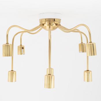 A model 2358 brass ceiling lamp by Josef Frank for Firma Svenskt Tenn.