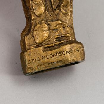 STIG BLOMBERG, skulptur, brons, signerad och numrerad 4/16. Gjutarstämpel.