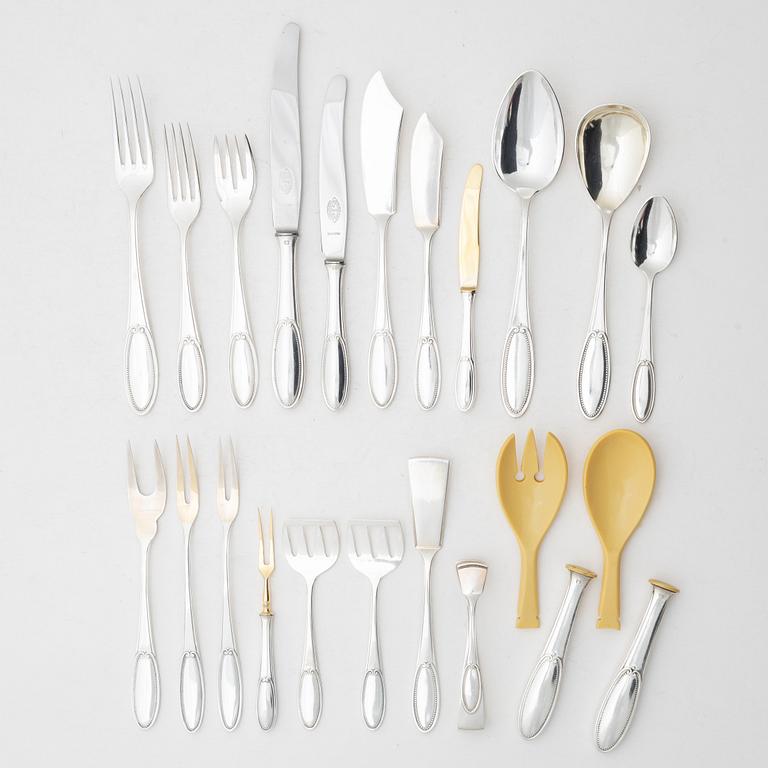 Bestickuppsättning, 89 delar, nysilver, Wellner Silber, August Wellner & Söhne, Tyskland, 1900-tal.