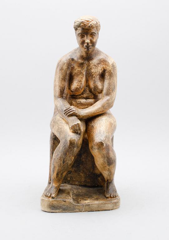 THURE THÖRN, skulptur, gips, signerad och daterad -53.