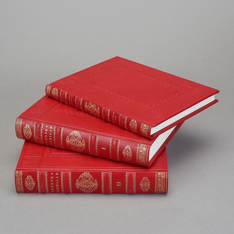 BOKBAND, Wilhelm von Wright, Swenska fjärilar 1-3. Rene Coeckelberghs Editioner, 1989.