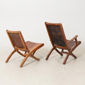 Angel Pazmino, Folding chairs 2 pcs, second half of the 20th century.