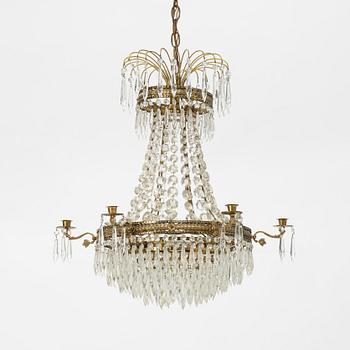 An Empire style chandelier, 20th Century.