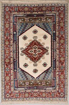 A rug from Kula, old. Circa 246x171 cm.