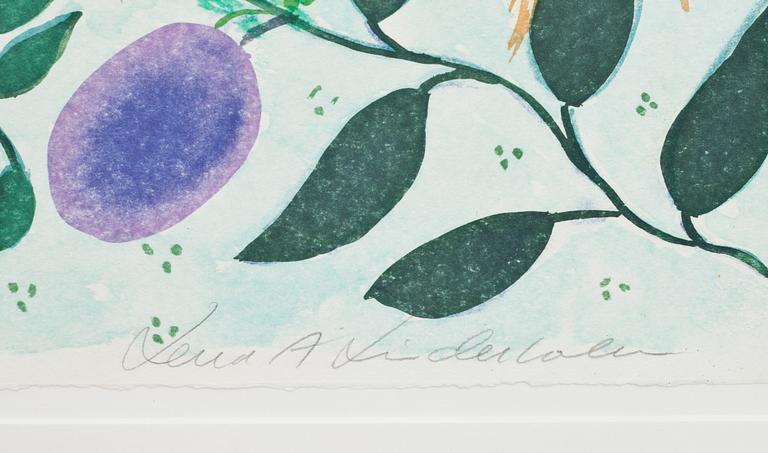 LENA LINDERHOLM, färglitografi, signerad och numrerad 3/175.