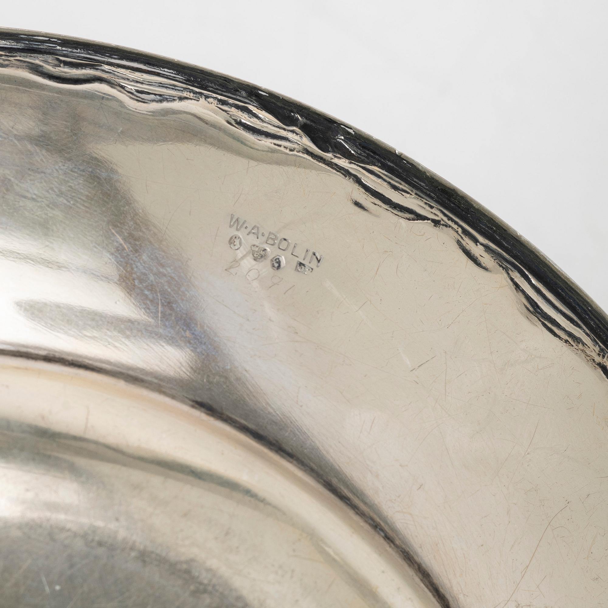 Fat, 5 st, silver, bl a WA Bolin, Stockholm 1930.