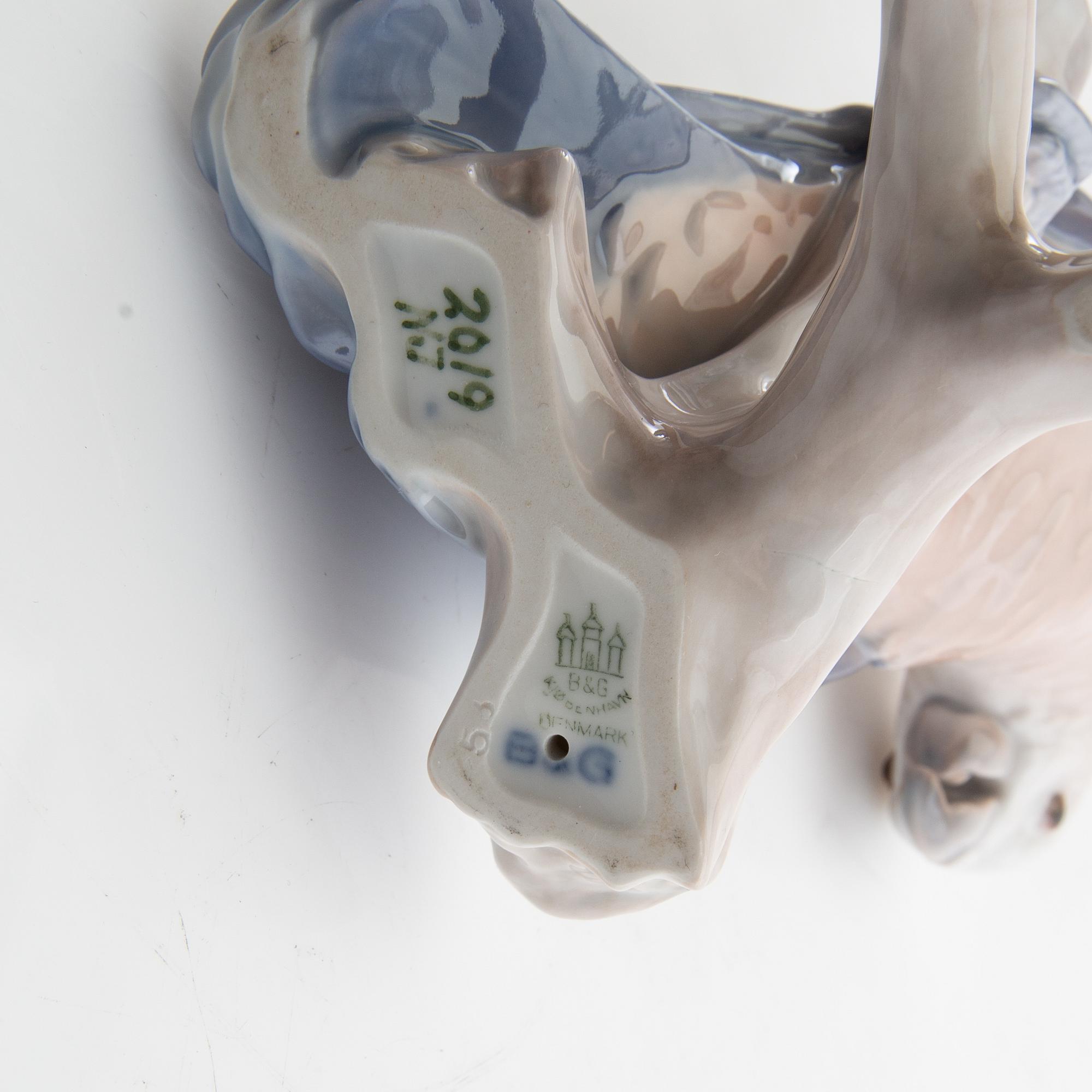 Figurines 9 pcs including Germany/Denmark 20th century porcelain.