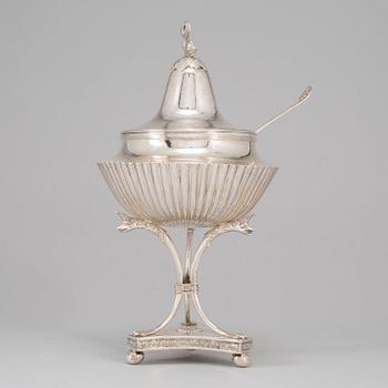 A swedish silver empire sugar bowl, mark of Adolf Nyman,  Linköping 1840.