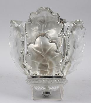 VÄGGARMATUR, glas, märkt Lalique France, 50/60-tal.
