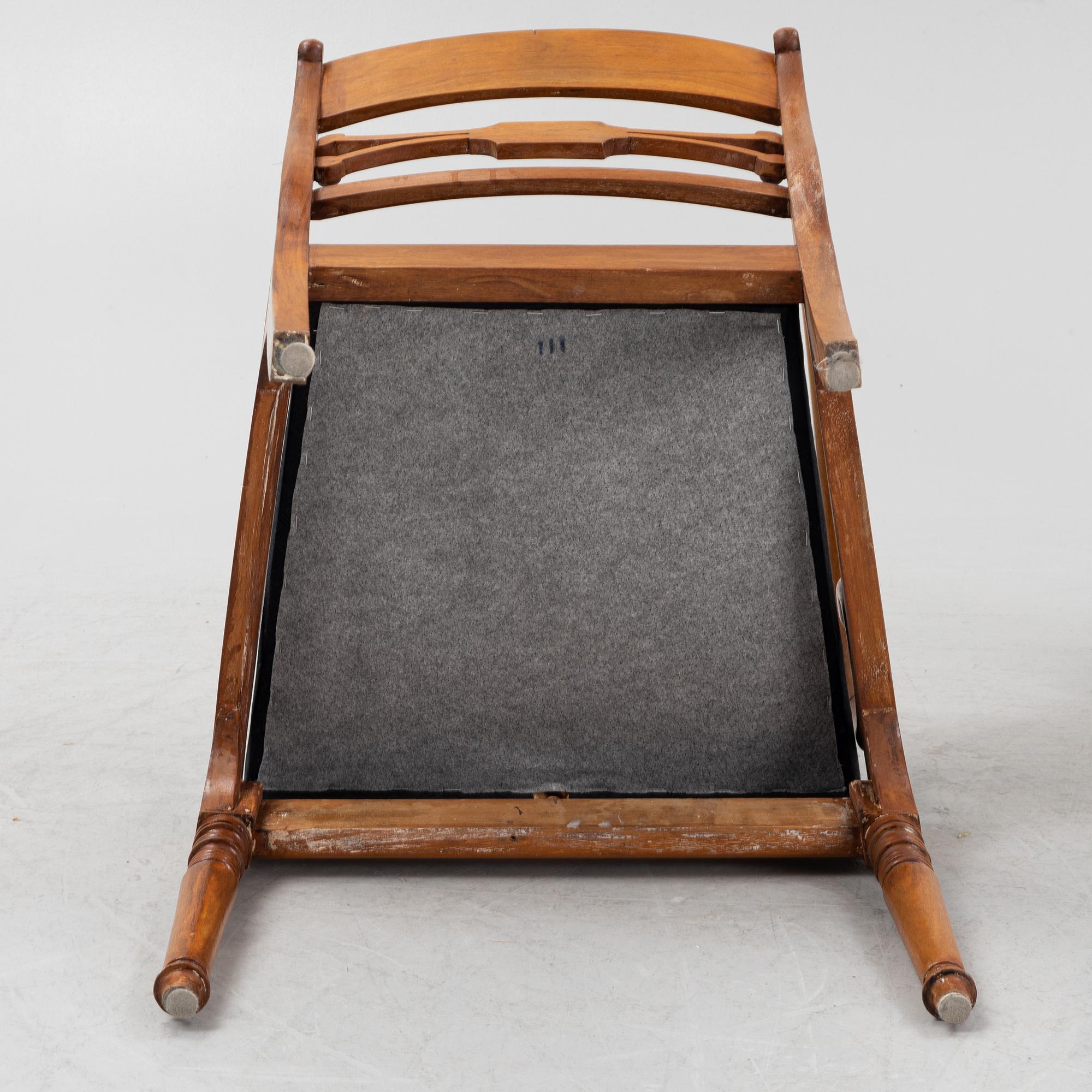 A pair of Empire armchairs, mid 19th century.