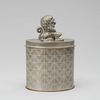 An Anna Petrus pewter jar, Svenskt Tenn, Stockholm 1936.