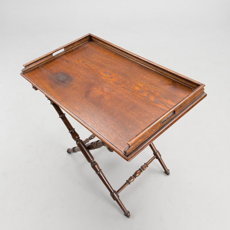 A late 19th century tray table.