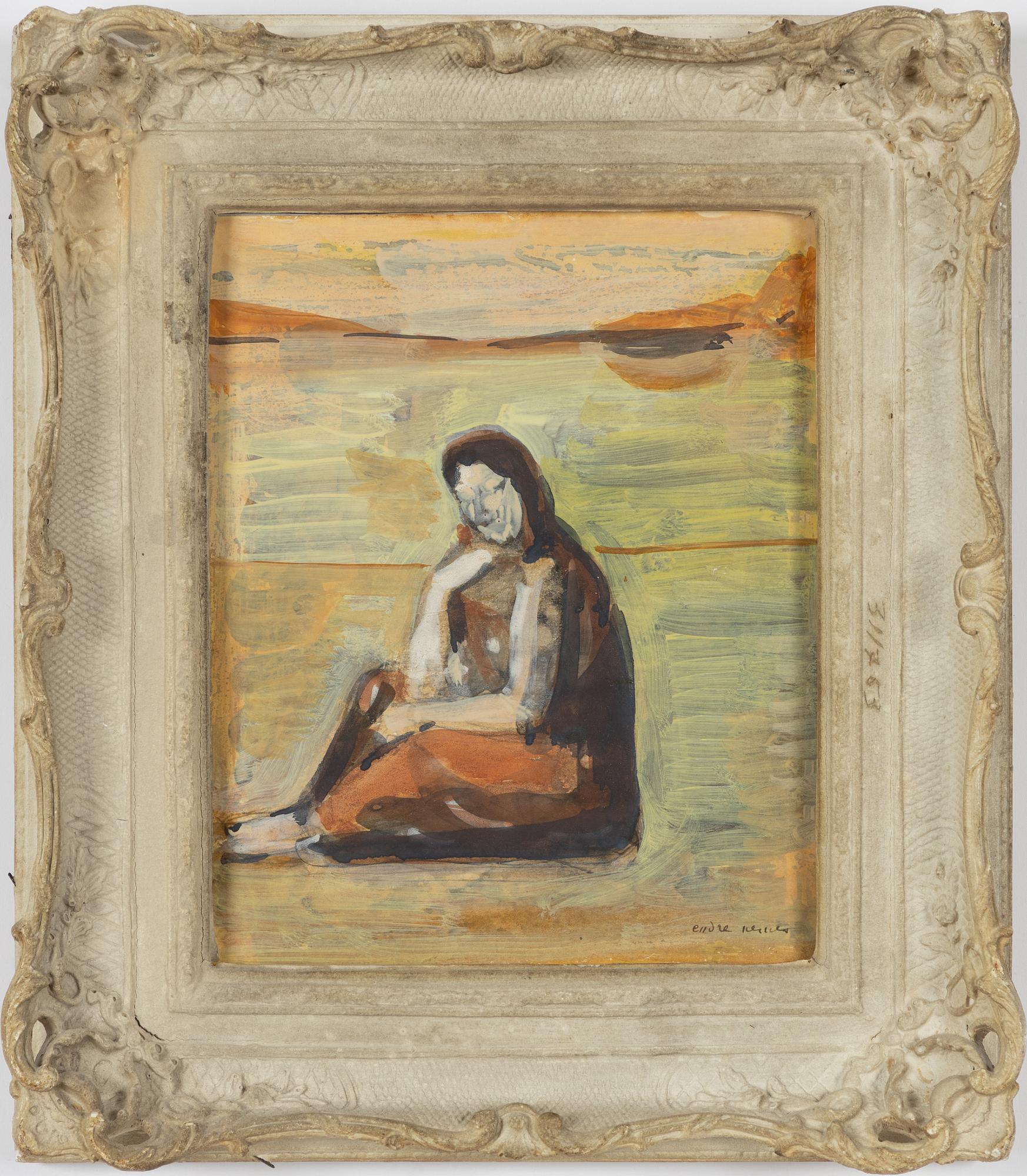 Endre Nemes, "Kvinna vid stranden".