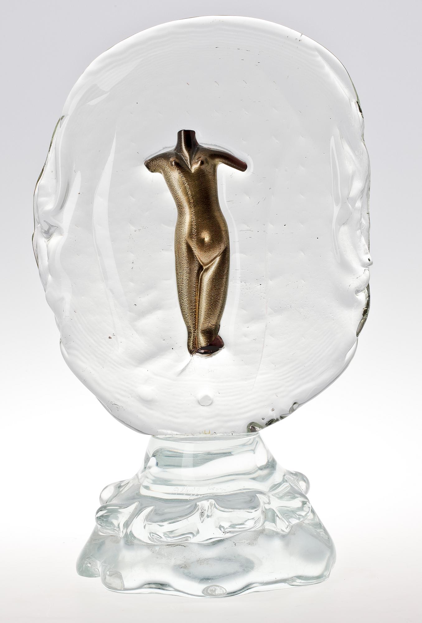 SKULPTUR. Glas. Alfredo Rossi, Murano.