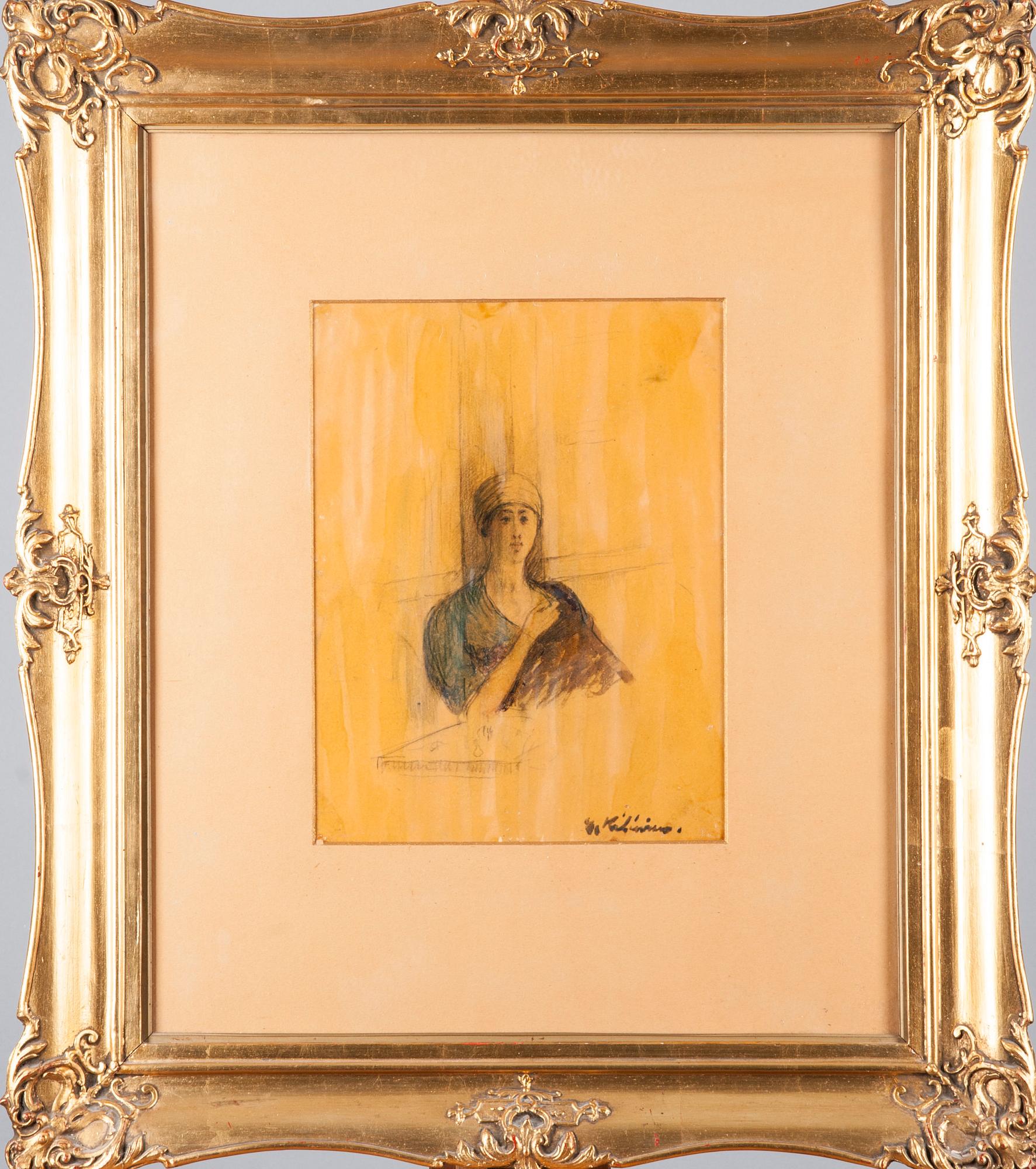 ESTER HELENIUS, sekatekniikka, signerad.