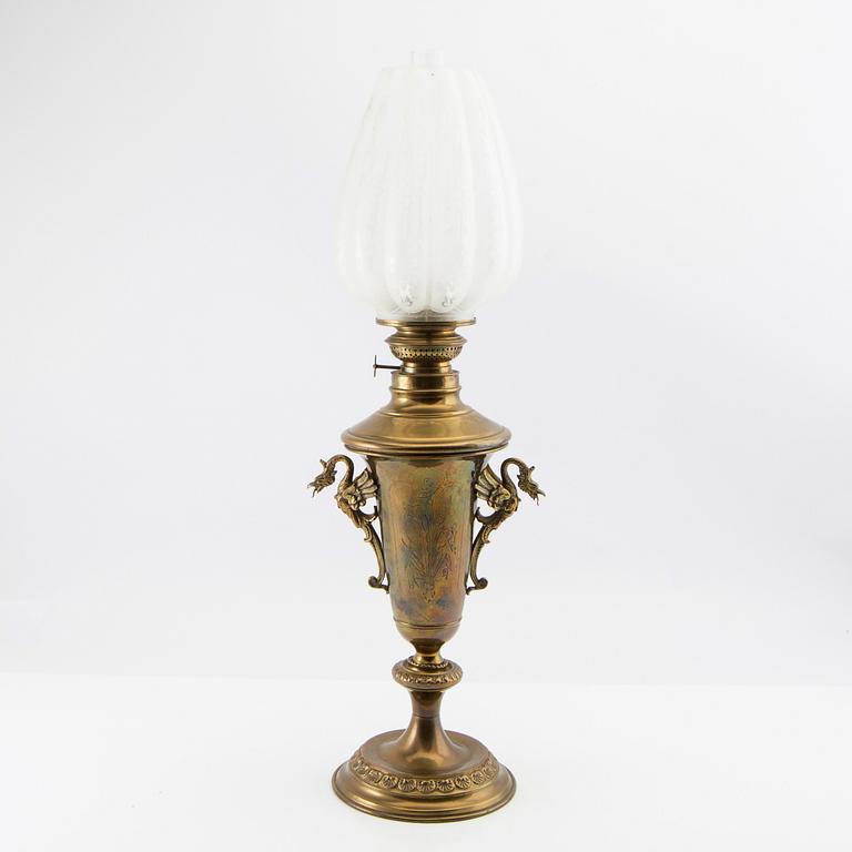 Kerosene lamp from the turn of the 20th century.