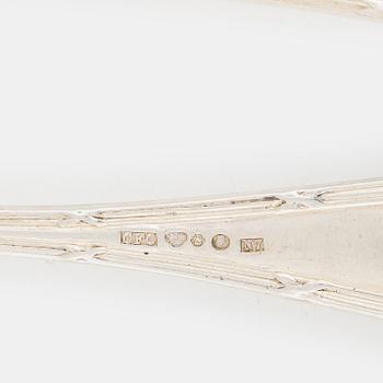 Fruit cutlery, 24 pieces, silver, mark of Carl Fredrik Carlman, Stockholm 1913-14.