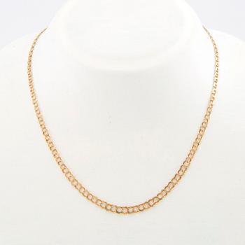 Necklace with a graduated Bismarck link, 18K gold, Sture Viberg Avesta 1963.