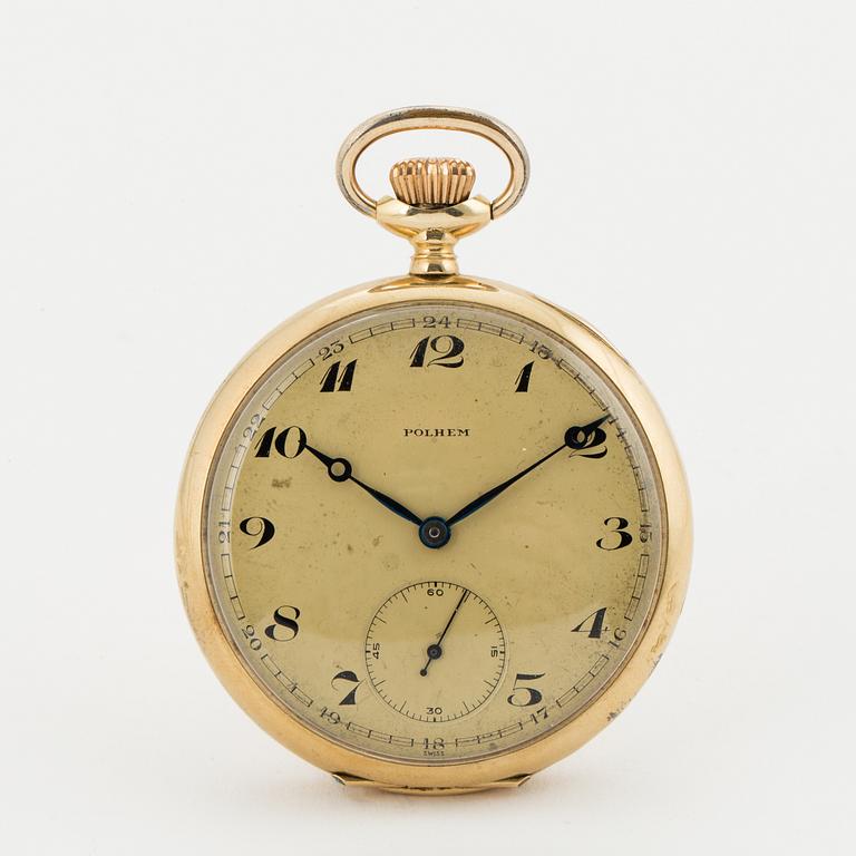 POLHEM, Ernst Wigforss, pocketwatch, 50 mm.