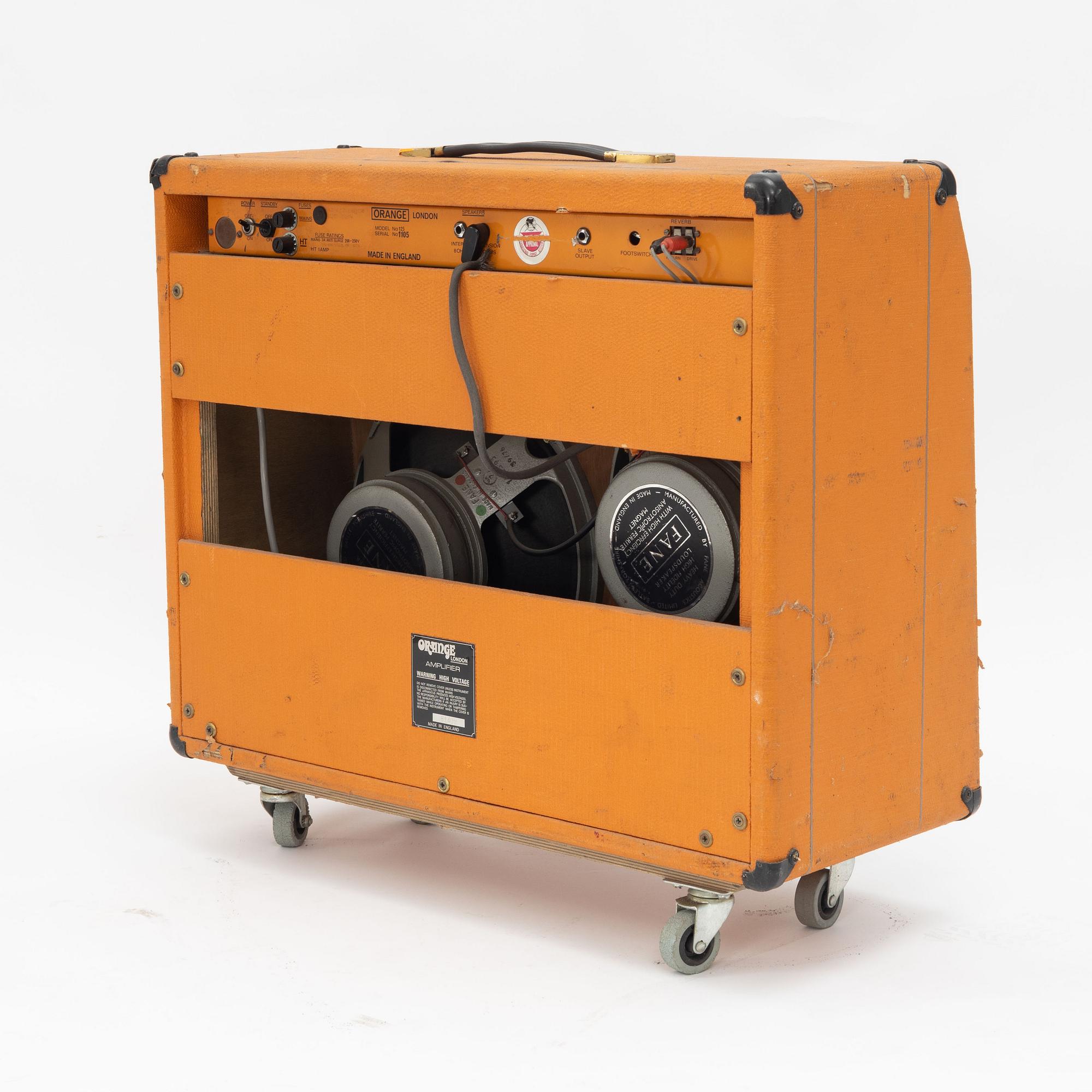 Orange, "Custom Reverb Twin",  gitarrförstärkare, modell 125, England, 1970-tal.