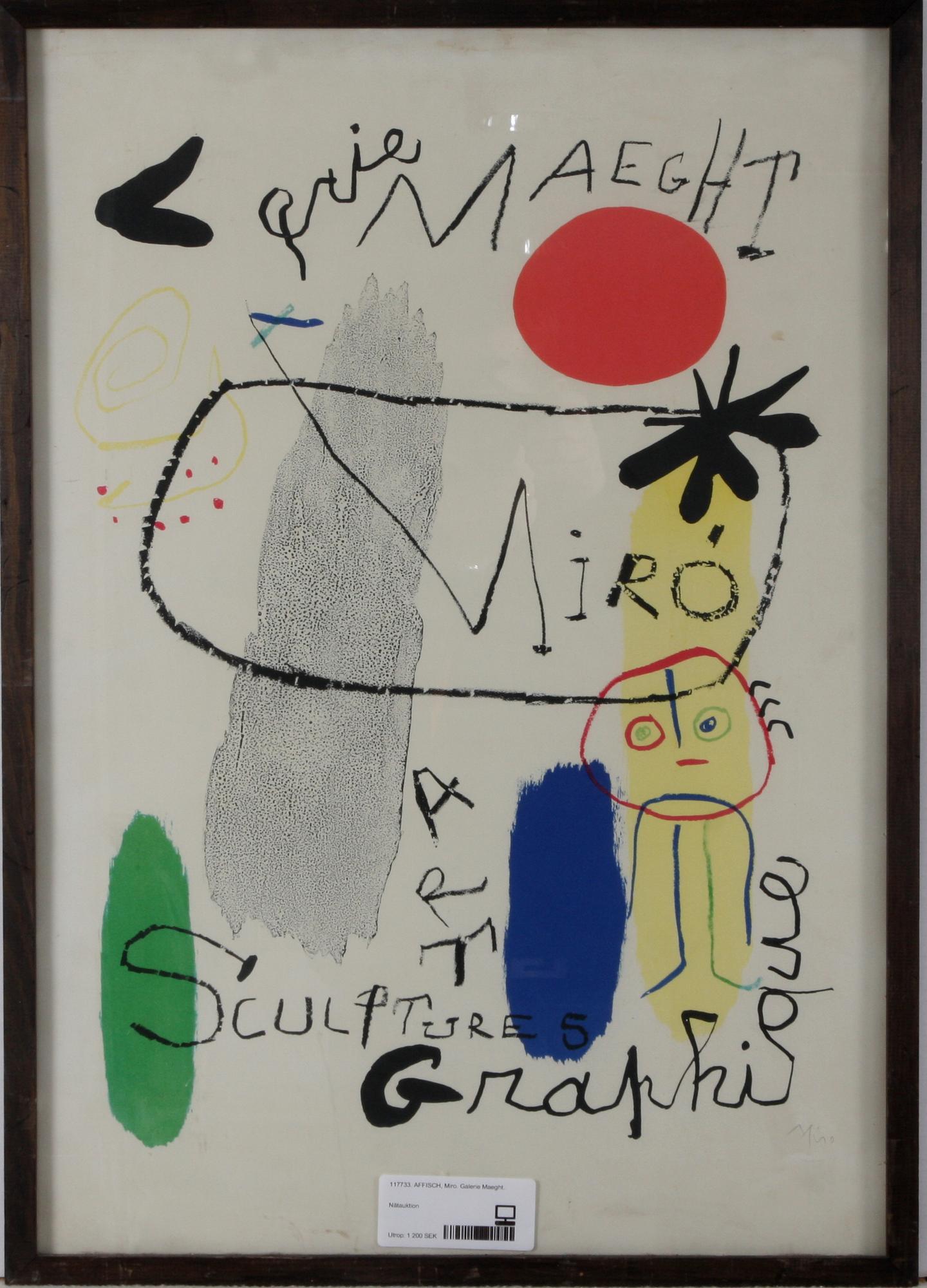 AFFISCH, Miro. Galerie Maeght.