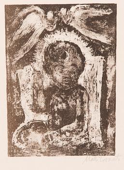 MATTI VISANTI, litografier, 3 st, signerade och i plåten daterade 1940.