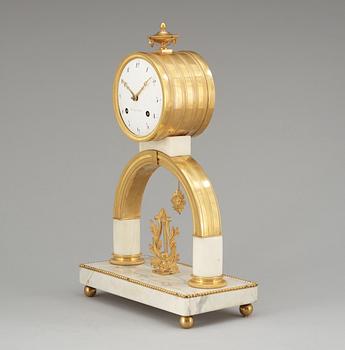 A late Gustavian mantel clock by P. H. Beurling.