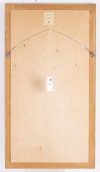 A 'Diplomat' oak mirror from Froseke, 1960's.