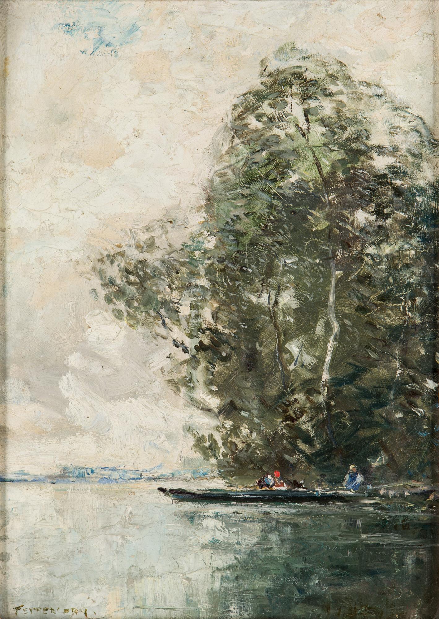 ARTHUR DOUGLAS PEPPERCORN, oil on board, signed.