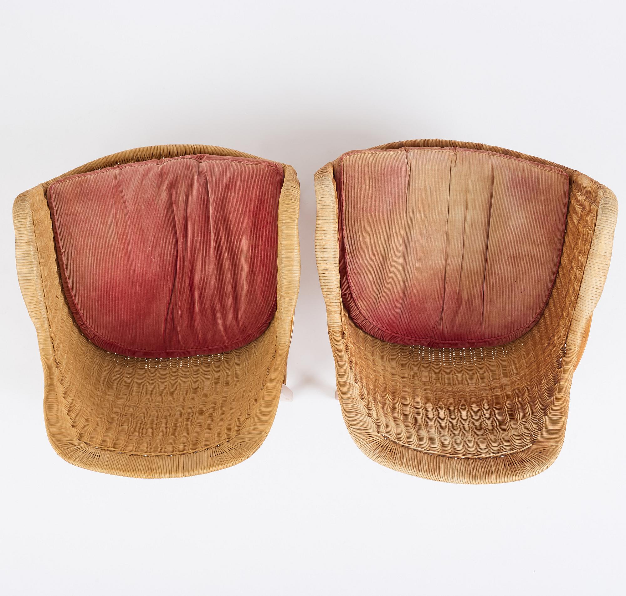 Scandinavian Modern, fåtöljer, ett par, 1950-tal.